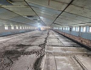 Bourací práce na hale chovu prasnic